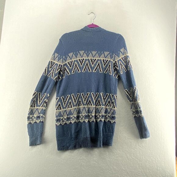 Hollister‎ Oversized Knit Button Cardigan Blue, Navy and White Womens Size M - Picture 9 of 12